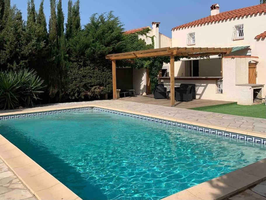 Jolie Villa Piscine A 15 Min Du Barcares Salses-le-Chateau Exterior foto